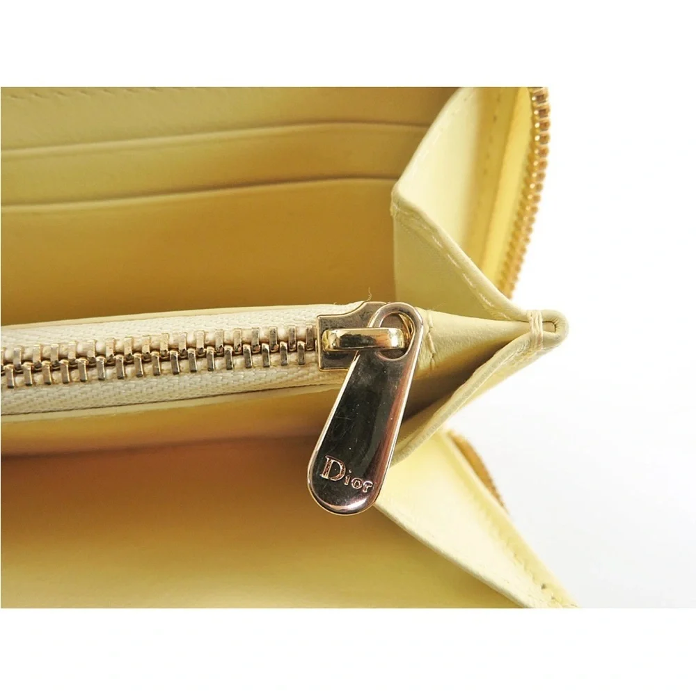 Dior Beige Quilted Women's Wallet